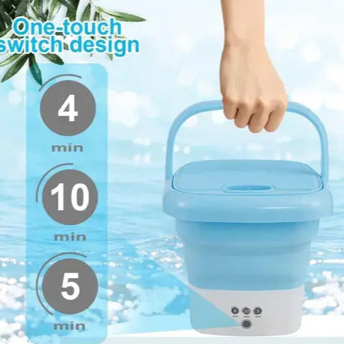 CompactClean Mini Washing Machine – Portable & Powerful Shopeazzy