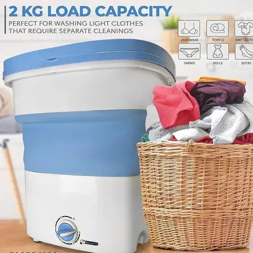 CompactClean Mini Washing Machine – Portable & Powerful Shopeazzy
